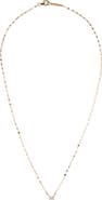 LANA 14K Gold Emerald Cut Diamond Pendant Necklace