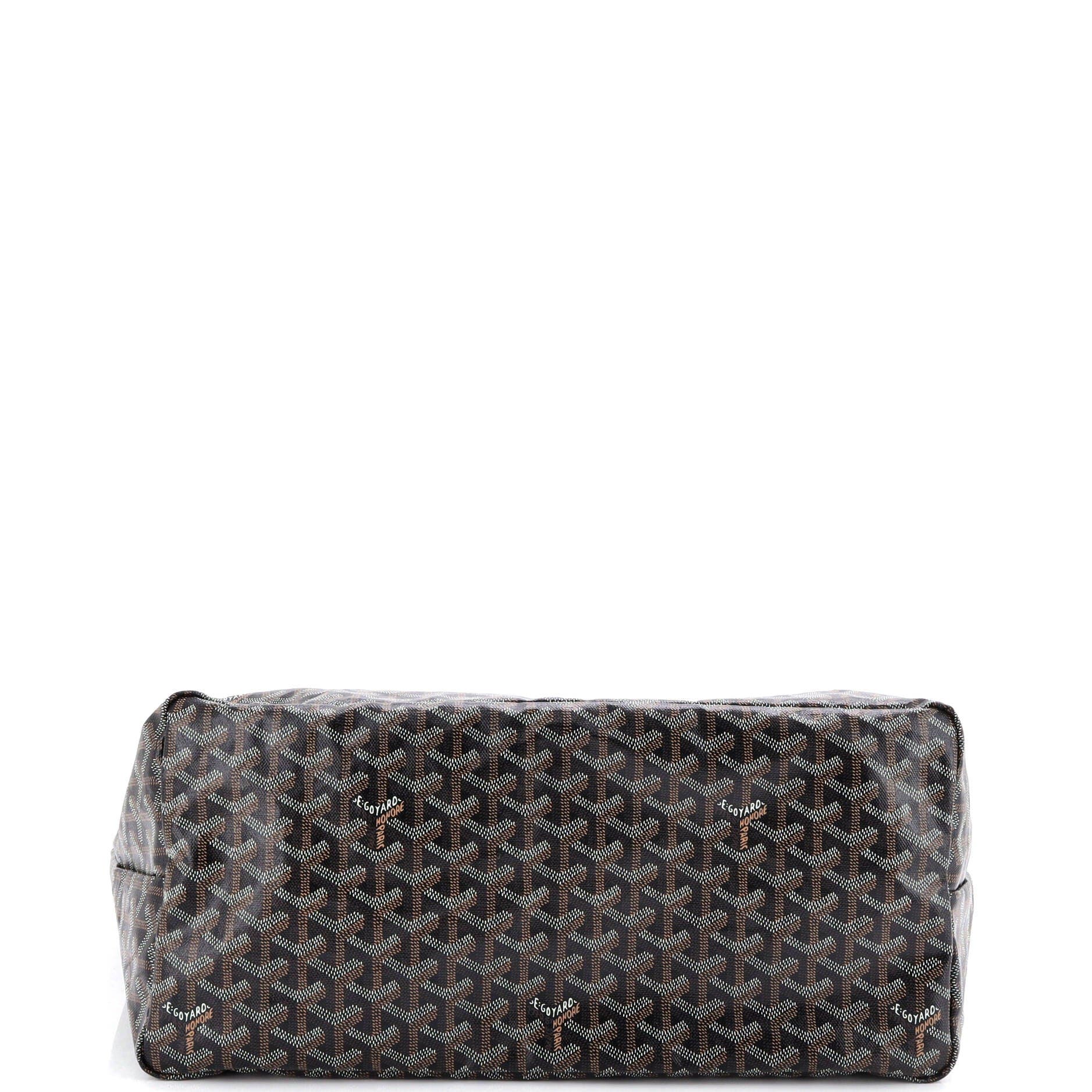 Pre-Owned Goyard Saint Louis Tote Coated Canvas GM, Alternate, color, Black