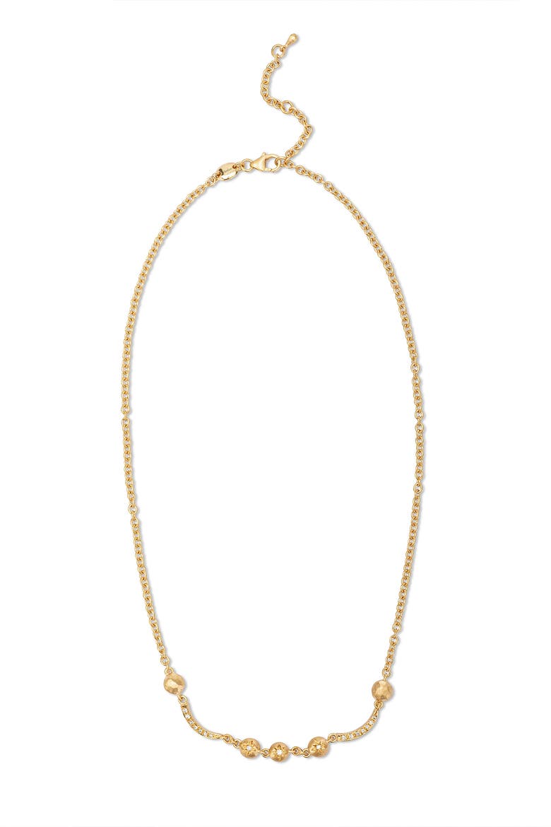 Arch Necklace Air Element Diamond, Main, color, Gold/White Diamond
