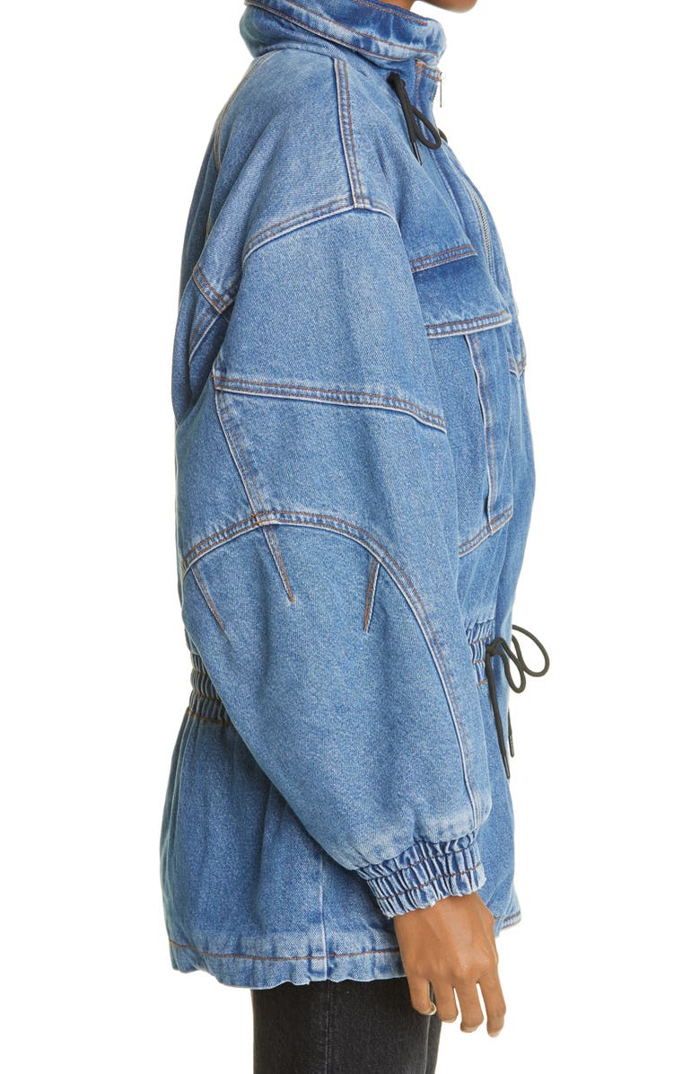 Alexander Wang Oversize Cotton Denim Field Jacket, Alternate, color, 