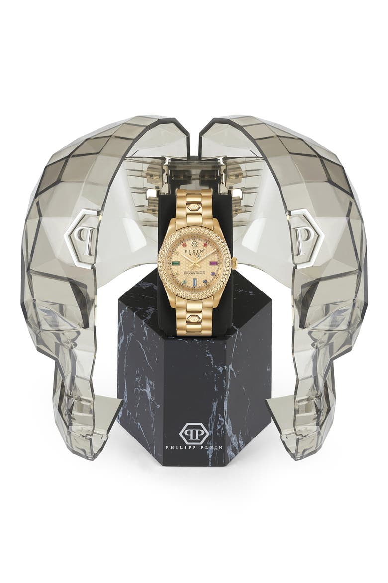 Queen Bracelet Watch, 36mm, Alternate, color, YELLOW GOLD