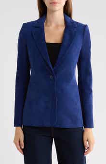 Macey Suede Notch Collar Blazer