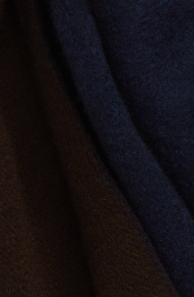 Andrew Stewart Double Face Cashmere Scarf, Alternate, color, Navy/ Brown