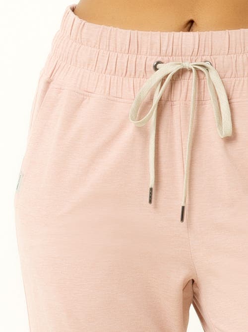 Single Stitch Lightweight Drawsting Jogger In Metallic