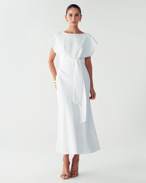Willa Shauna Midi Dress In White