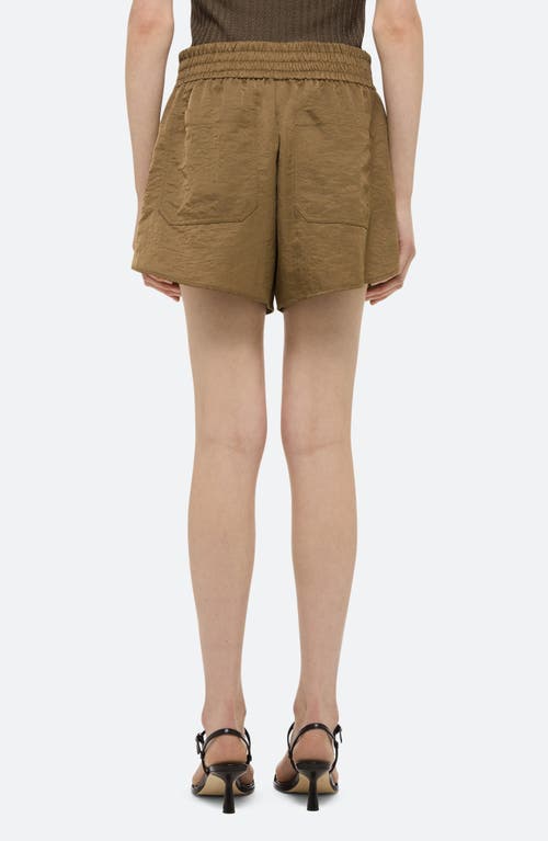 Helmut Lang Boxer Shorts With Pleats In Brown