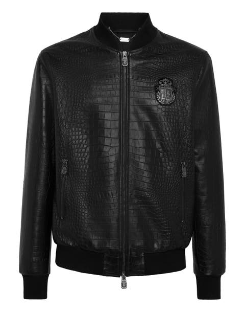 Leather Bomber Cocco Men