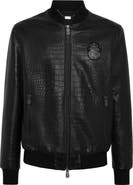 BILLIONAIRE Leather Bomber Cocco Men