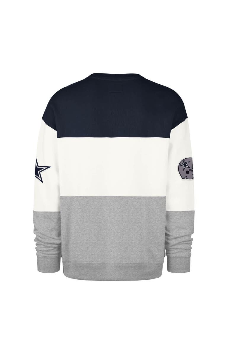 '47 Men's '47 Navy/Gray Dallas Cowboys Breeze Maximalist Sweatshirt, Alternate, color, Navy