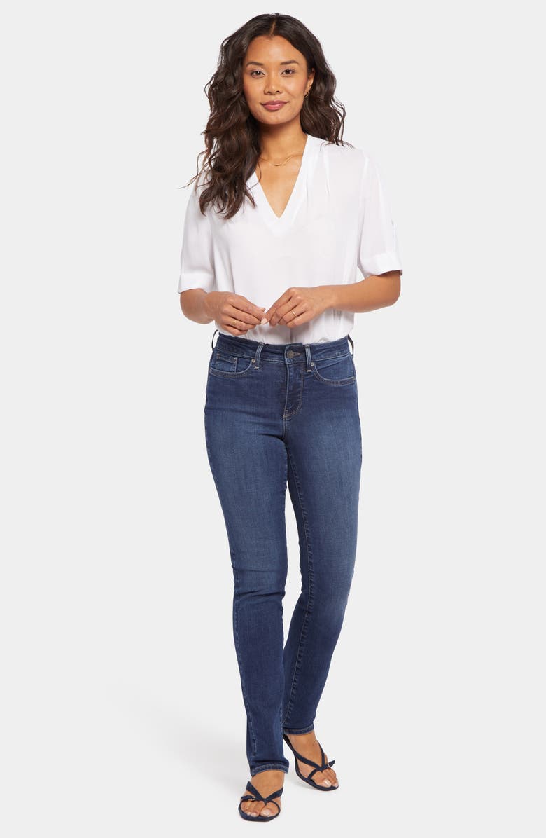 NYDJ Sheri Slim Straight Leg Jeans, Alternate, color, Crockett