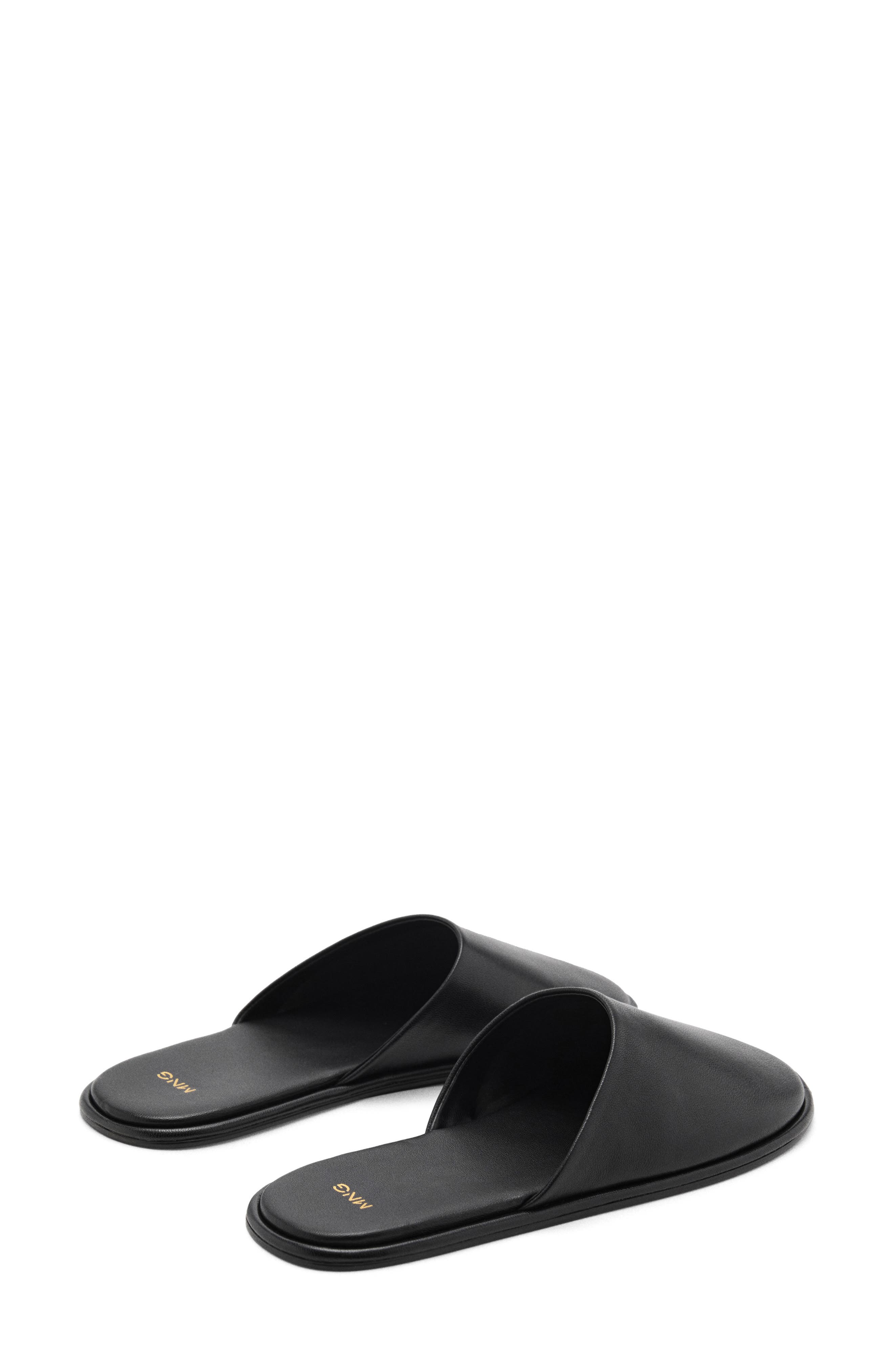 MANGO Flat Mule, Alternate, color, Black