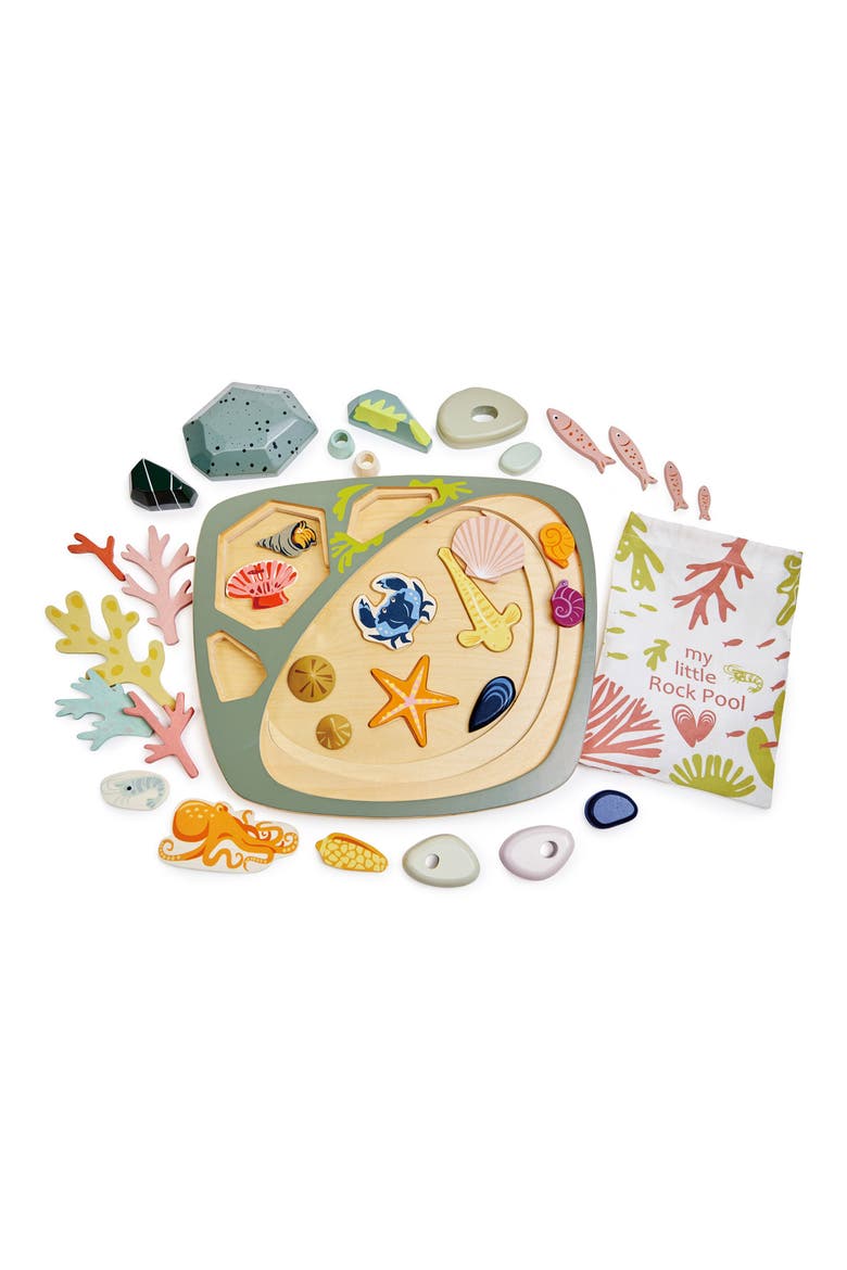 My Little Rock Pool Wooden Playset, Alternate, color, MULTI