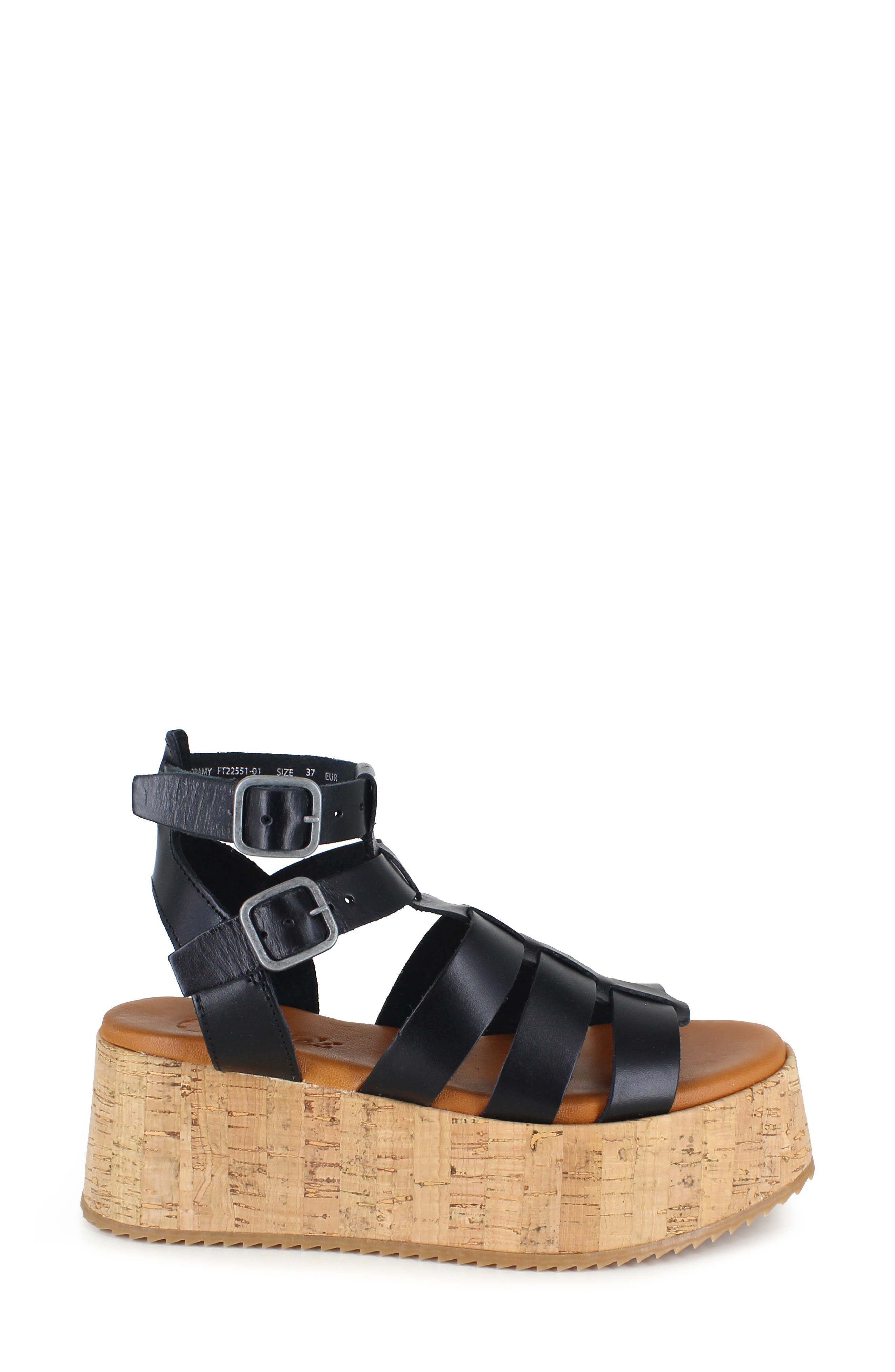 Candie's Moramy Ankle Strap Platform Sandal, Alternate, color, Black