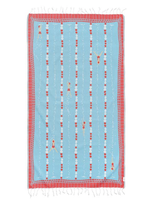 Oversized 37" x 71" Preppy Turkish Beach Towel by Ramus & Co