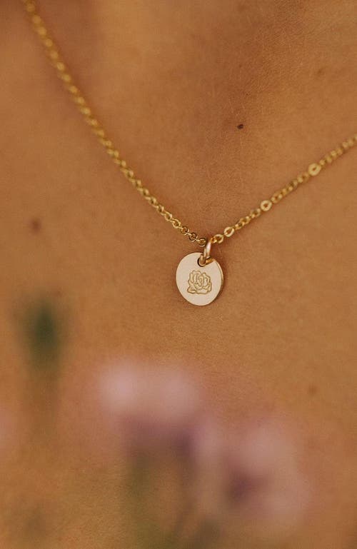 Made By Mary September Birth Flower Necklace In Silver