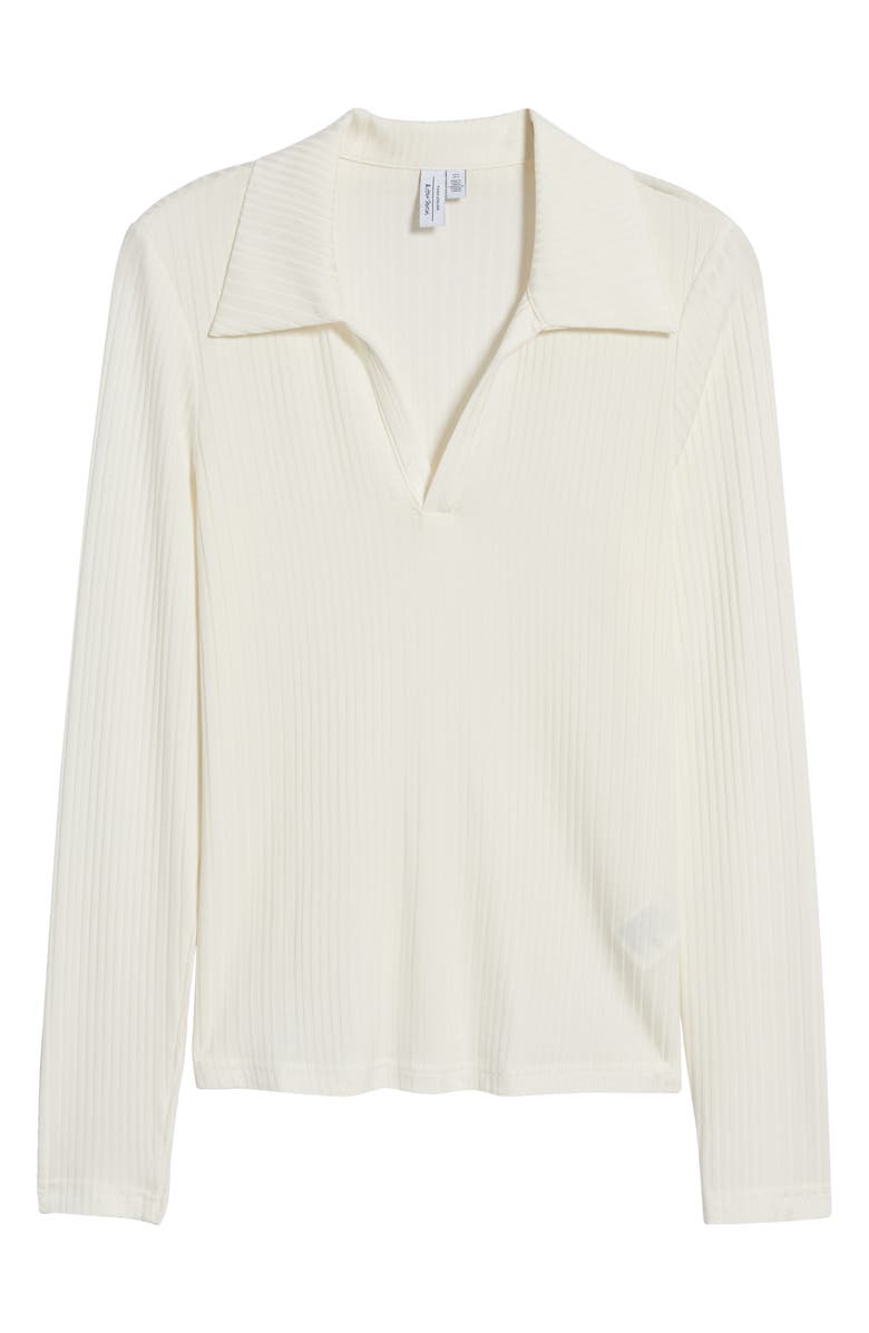 & Other Stories Long Sleeve Rib Polo, Alternate, color, 