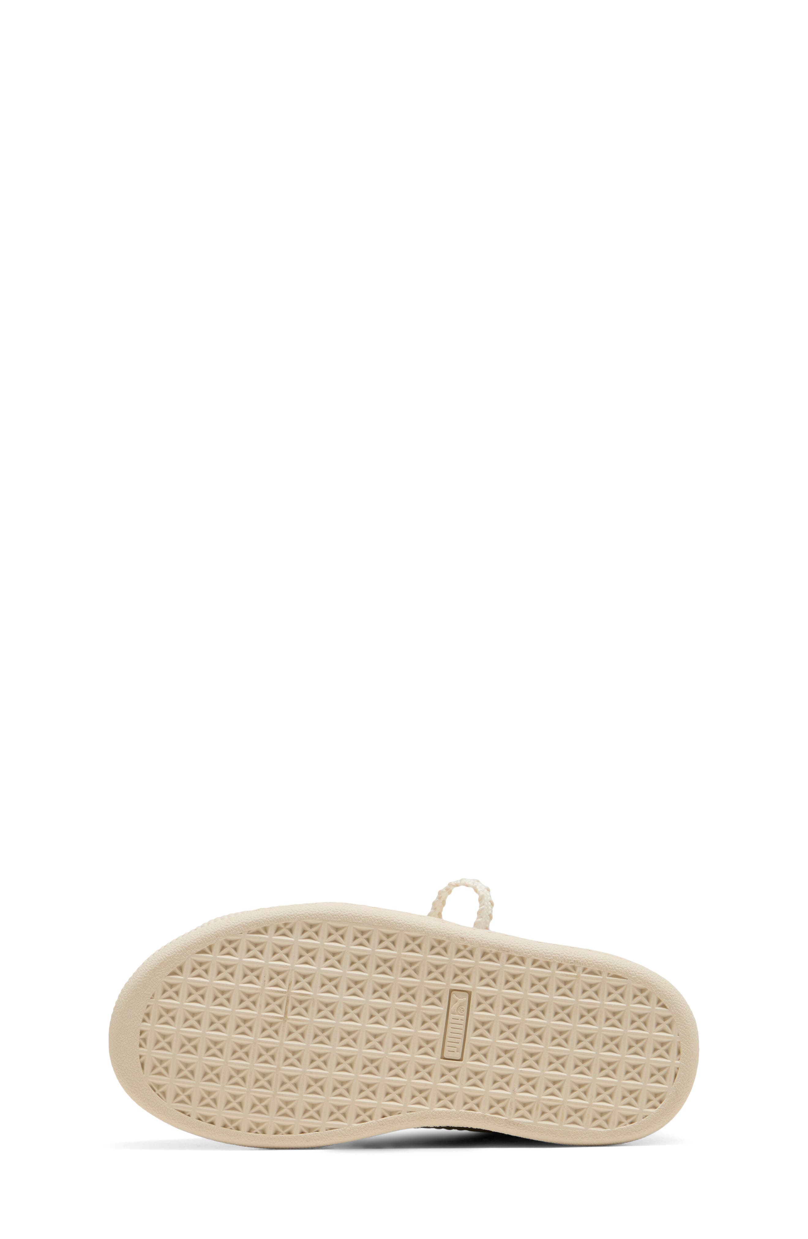 Kids' Suede Bloom Sneaker, Alternate, color, FROSTED IVORY/ SILVER FOG