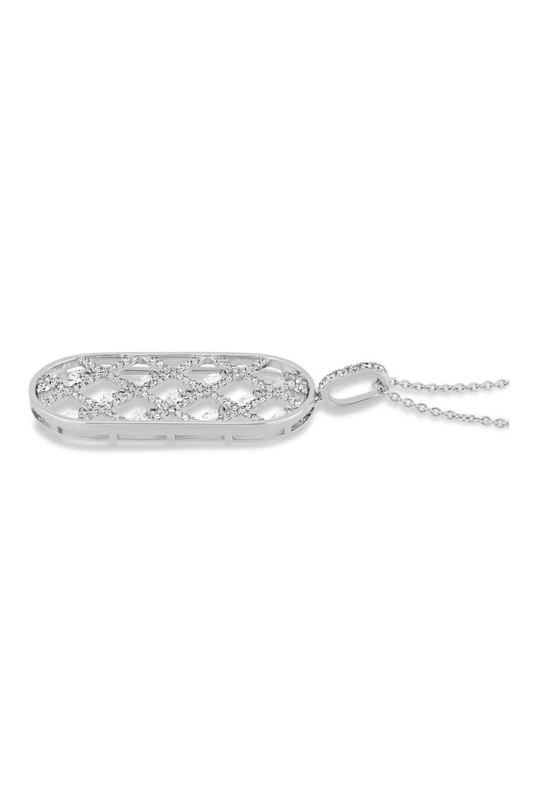 Audrey 18K Gold Dancing Diamond Pendant Necklace, Alternate, color, 18K WHITE GOLD/ DIAMOND