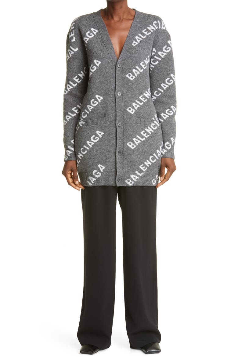 Logo Waist Tech Twill Wide Leg Pants, Alternate, color, BLACK