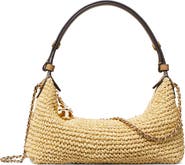Tory Burch Fleming Pochette Straw Shoulder Bag