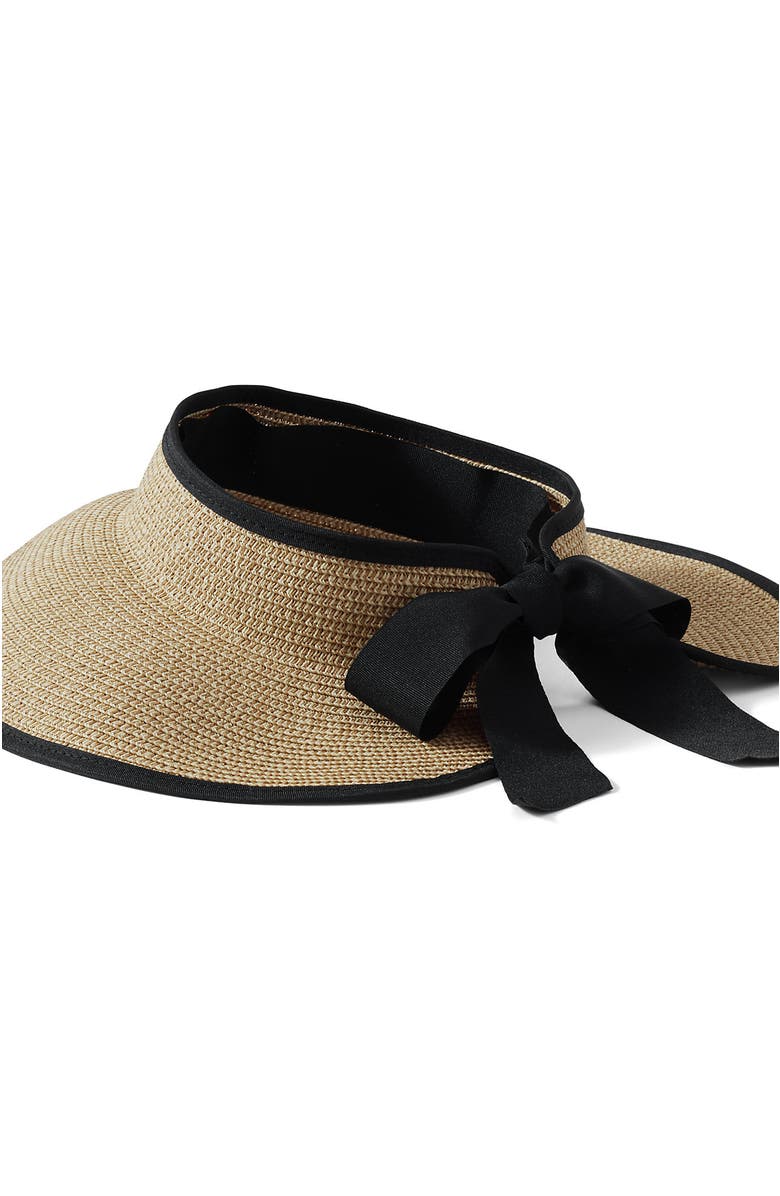 Lands' End Facesaver Packable Visor, Alternate, color, Light Natural