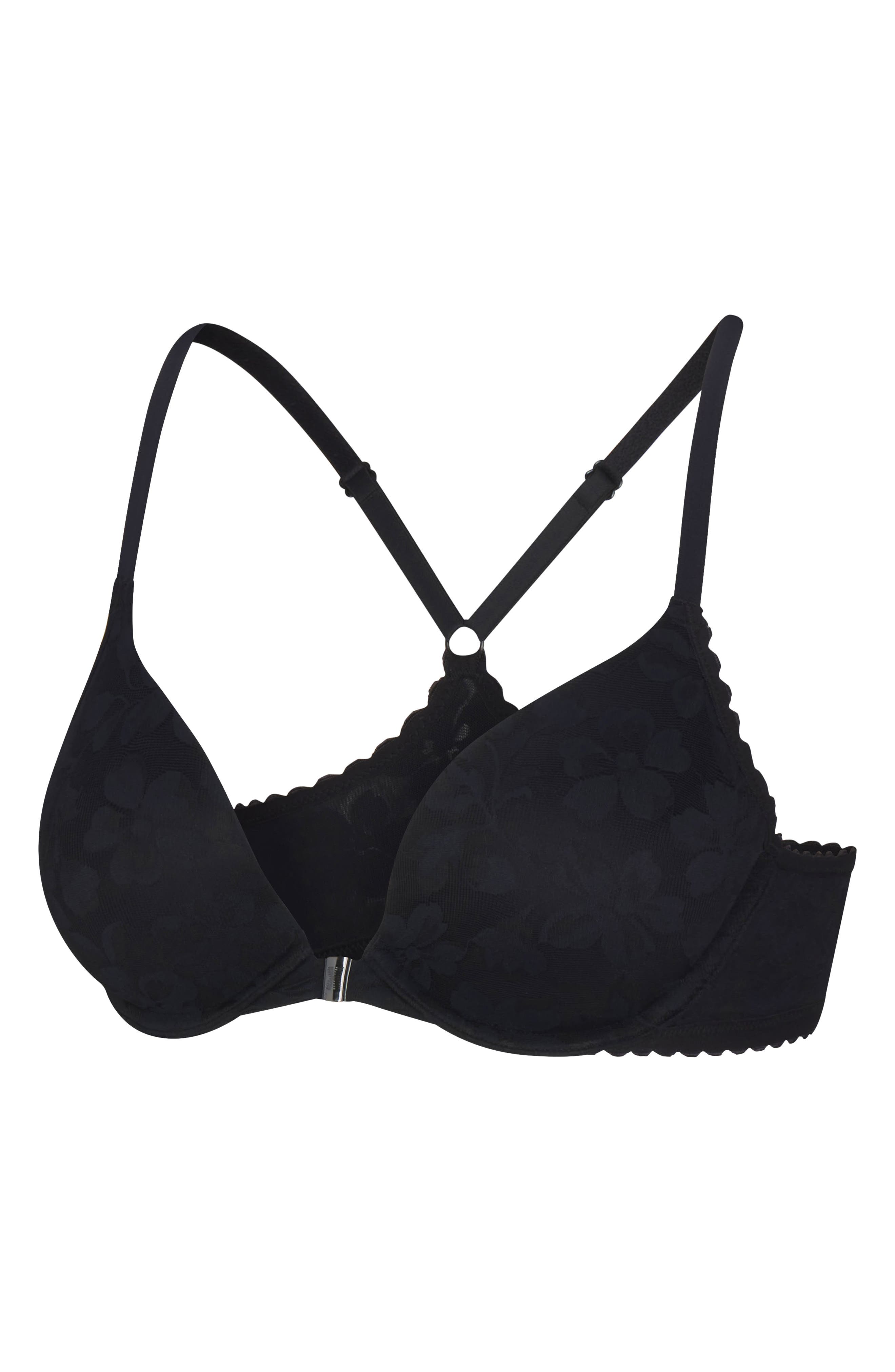 SAVAGE X FENTY Lavish Lace Front Closure Lace Push-Up Bra (Women