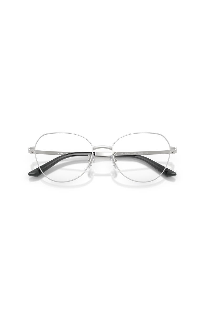 Versace 55mm Phantos optical glasses, Alternate, color, Silver