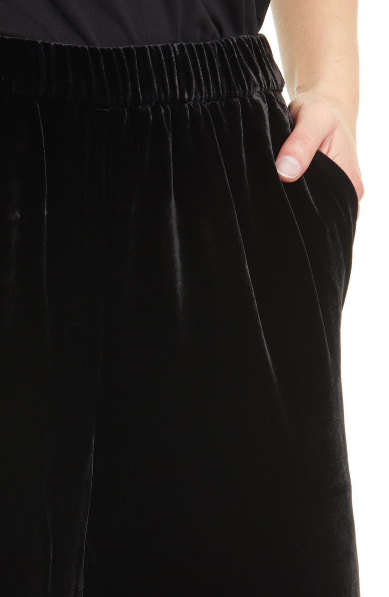 Eileen Fisher Slouchy Ankle Velvet Pants, Alternate, color, 