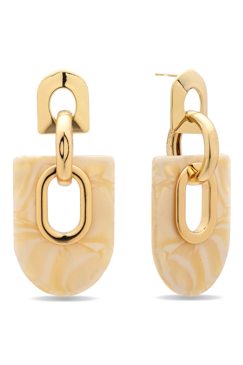 Alessandra Statement Drop Earrings, Main, color, GOLD