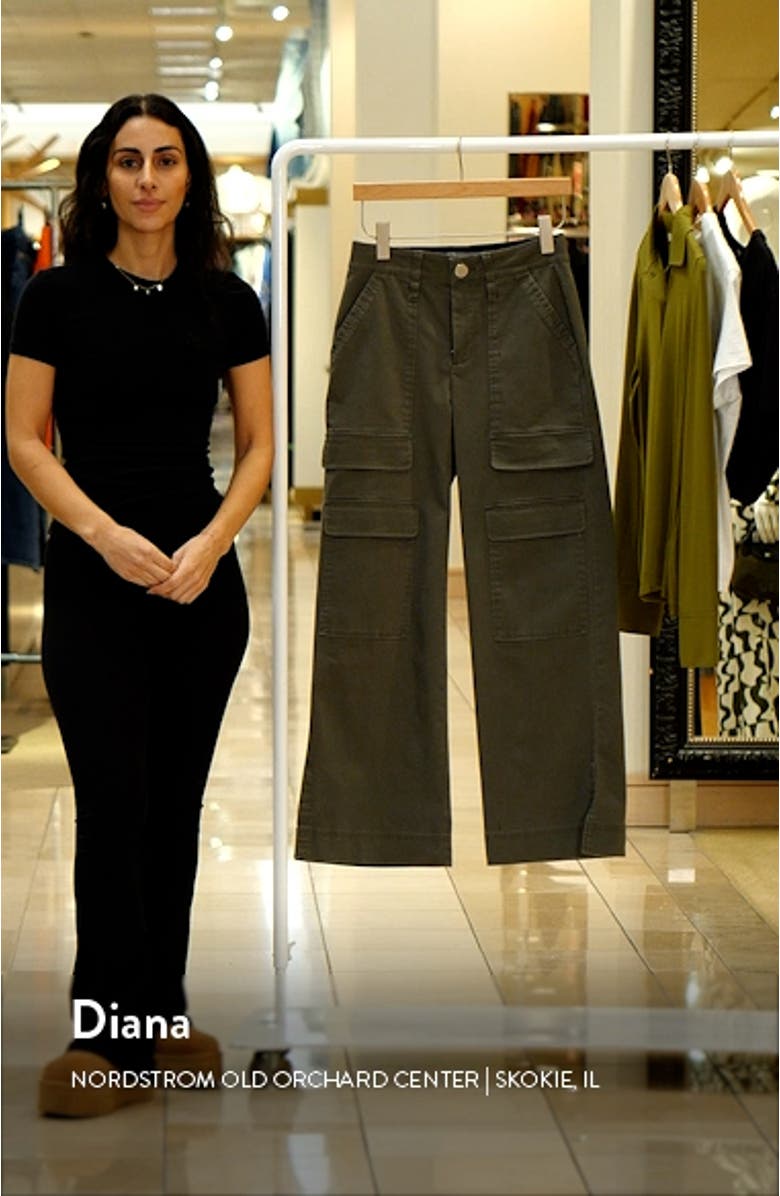 'Ab'Solution Skyrise Wide Leg Utility Pants, sales video thumbnail