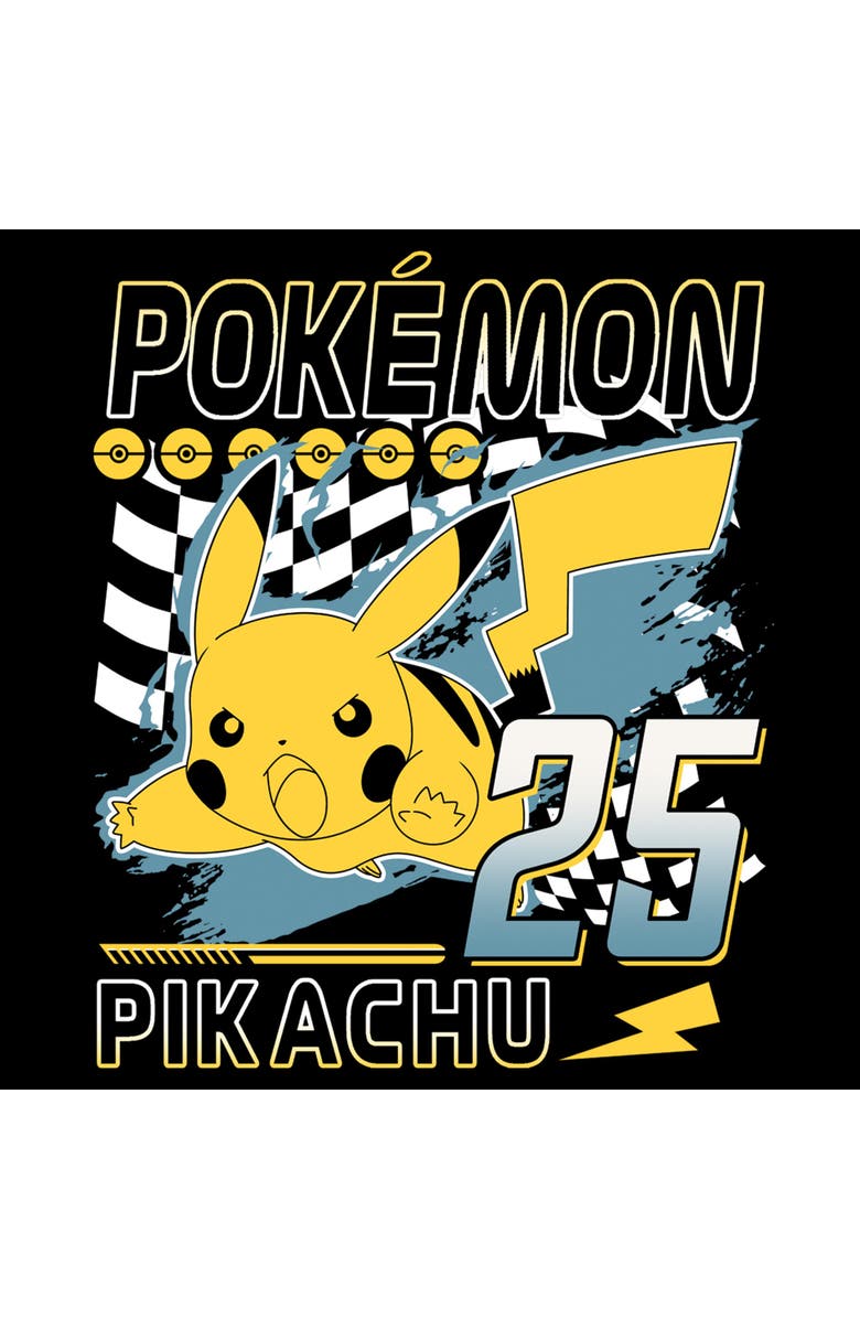 POKEMON Men's Pokemon Pikachu 25 Graphic T-Shirt, Alternate, color, Black