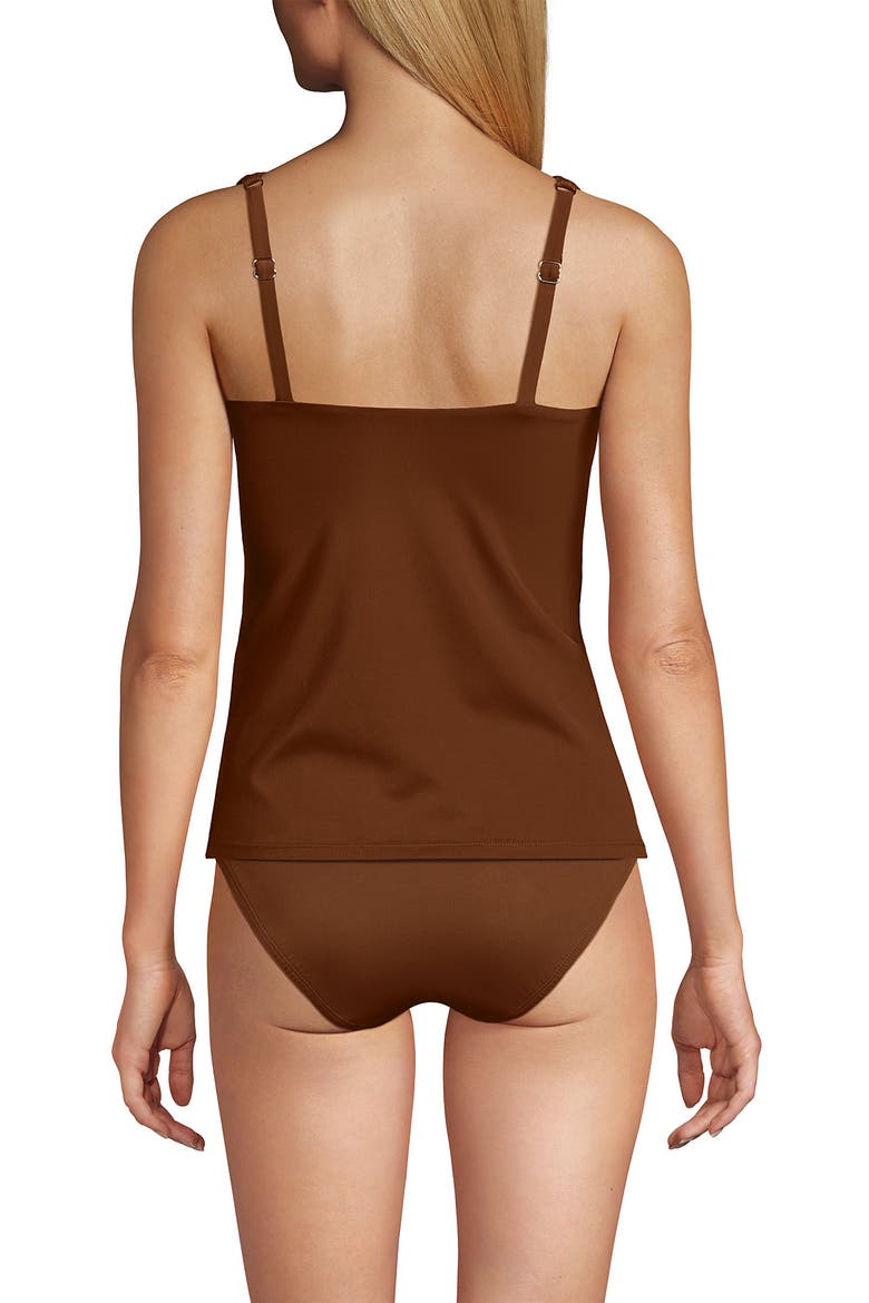 Slender Lite Sweetheart Shirred Tankini, Alternate, color, Acorn