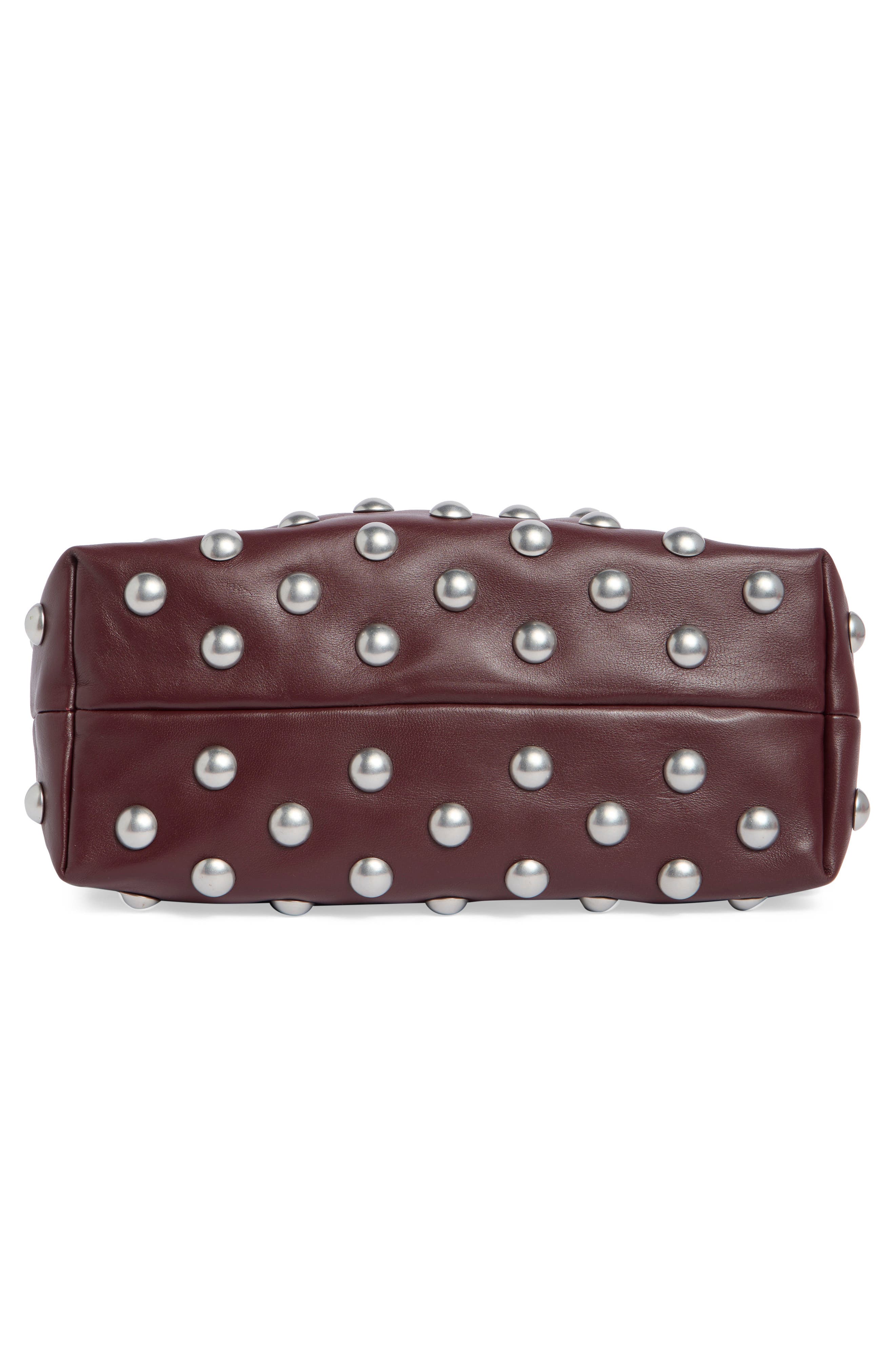 A.L.C. Arlo Studded Handbag, Alternate, color, Deep Plum