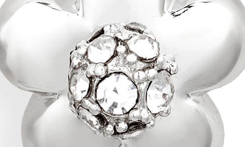 Marc Jacobs Small Daisy Stud Earrings In Silver/crystal