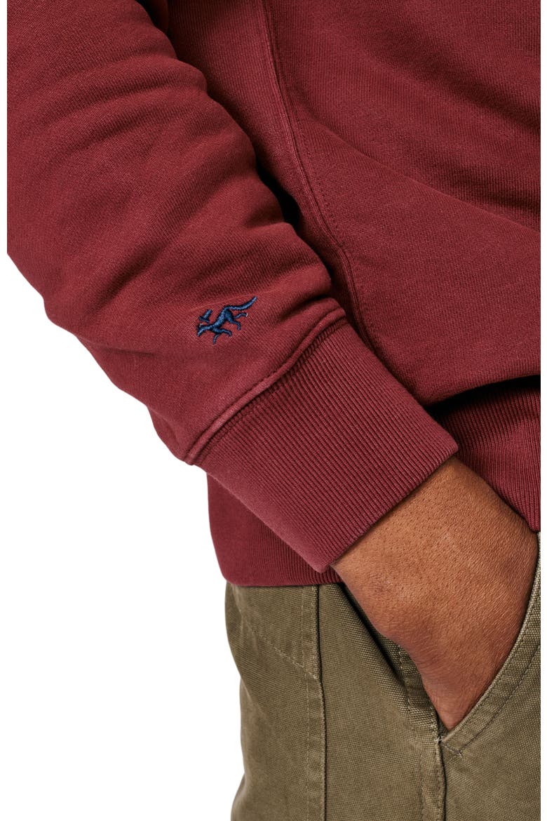Vestry Crew Neck Sweatshirt, Alternate, color, Port