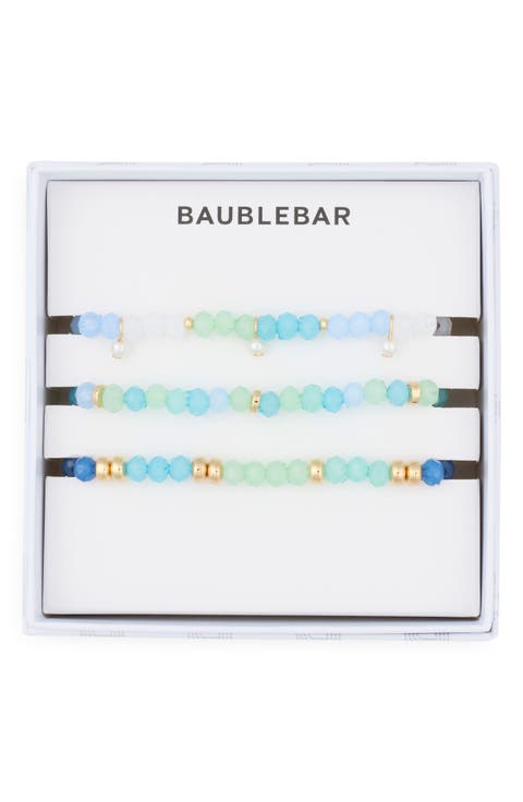 Just Keep Beading Set of 3 Assorted Stretch Bracelets