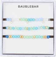 BaubleBar Just Keep Beading Set of 3 Assorted Stretch Bracelets