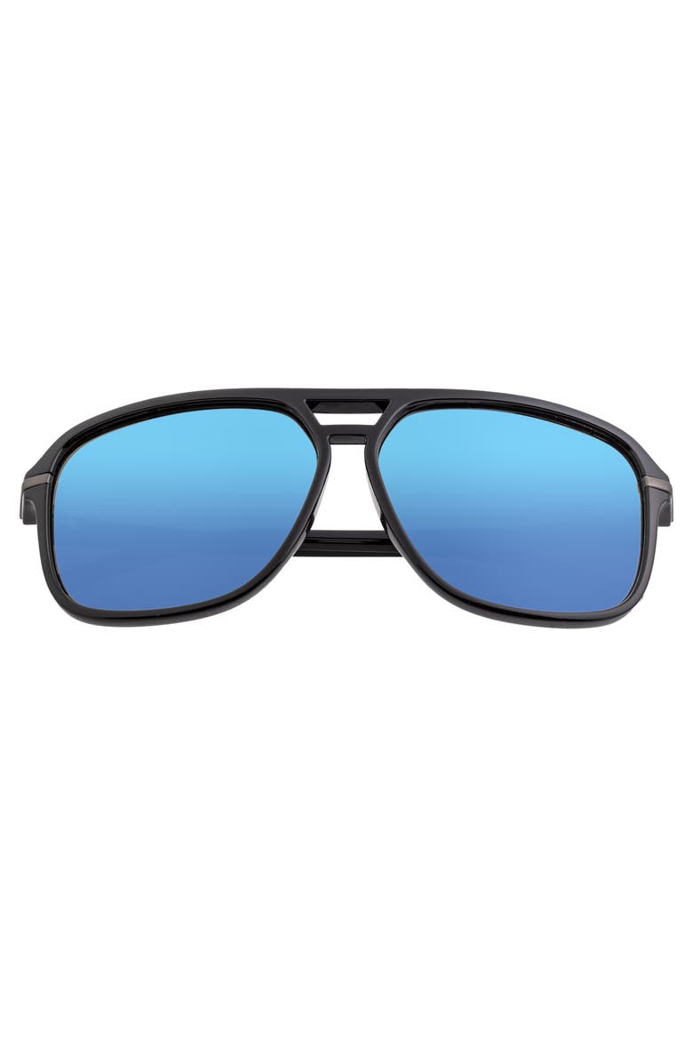 Reed Polarized Sunglasses, Alternate, color, Black/Blue