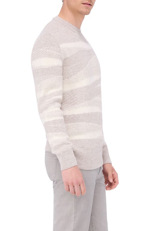 Bugatchi Ripple Wool & Cotton Sweater In Willow