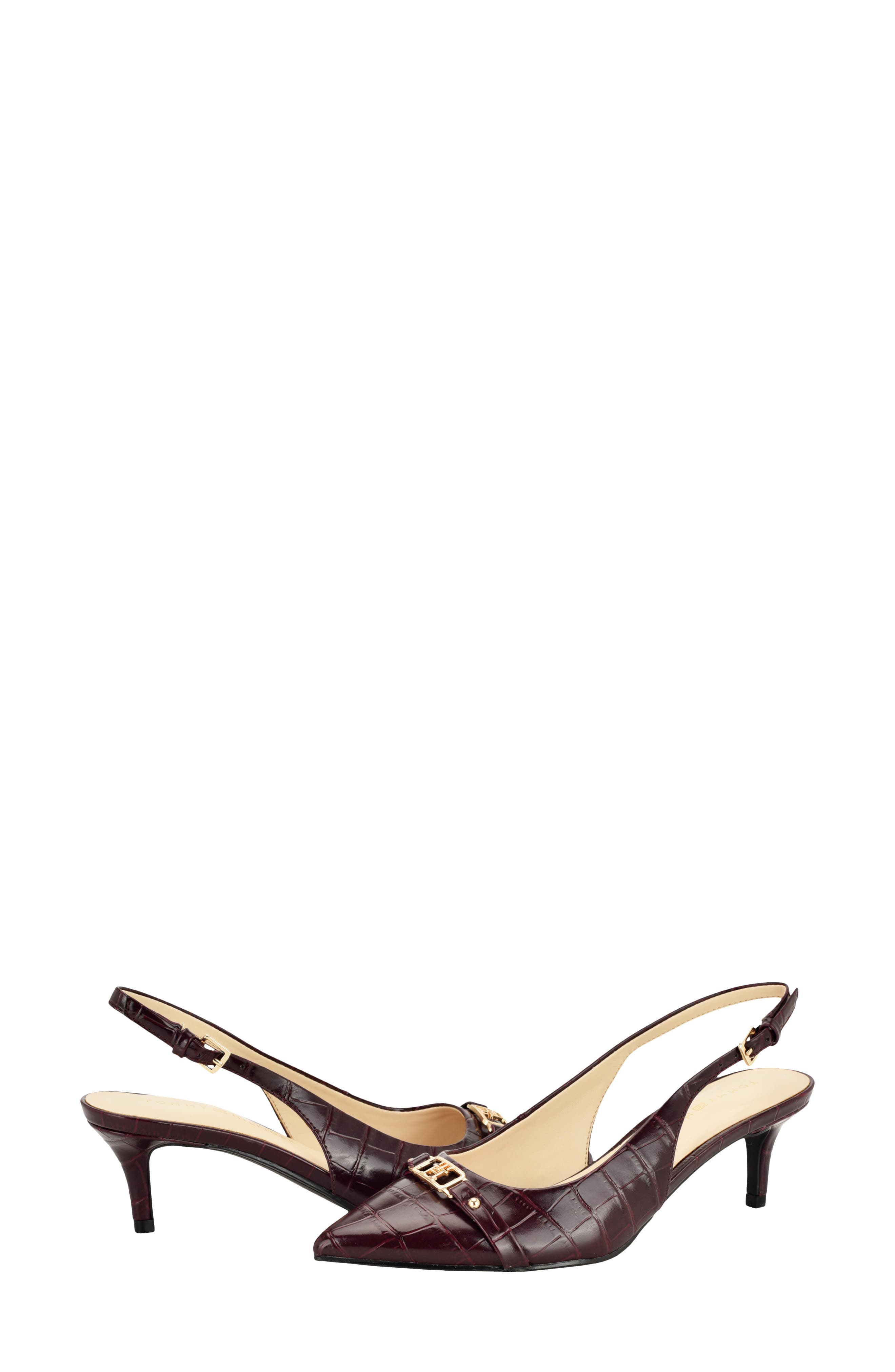 Totale Slingback Pointed Toe Pump, Alternate, color, BURGUNDY