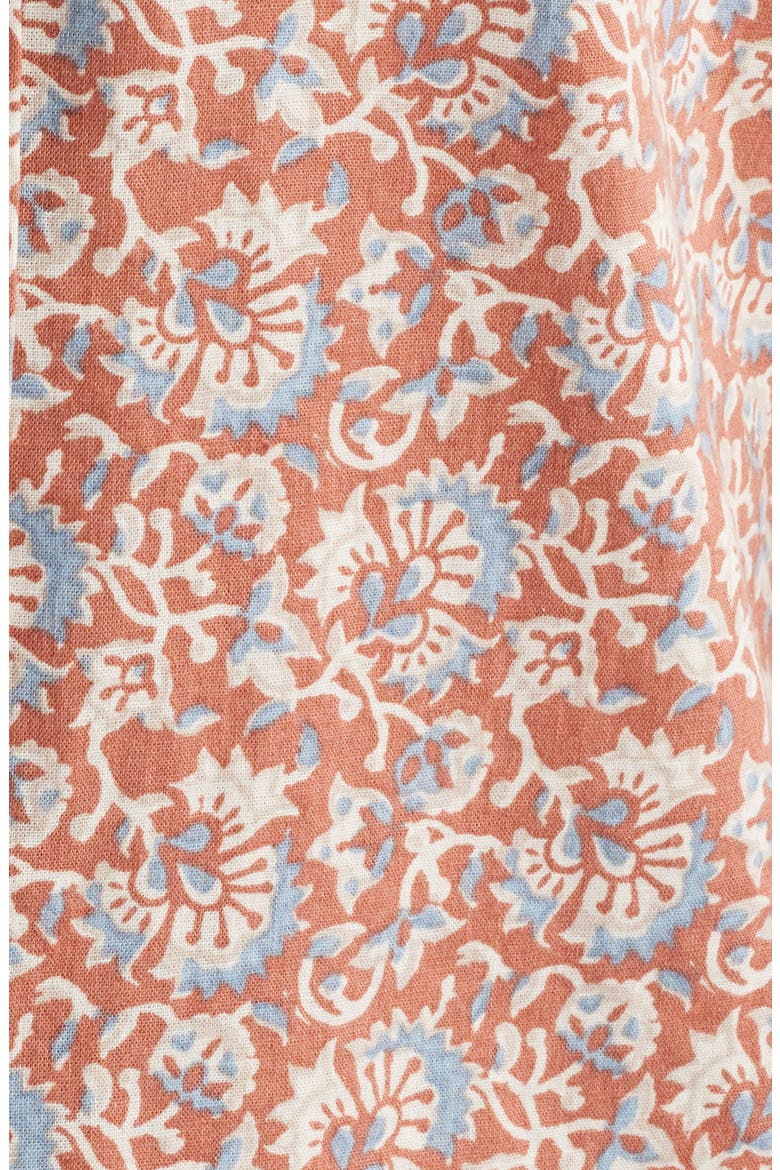 Breeze Short Sleeve Button-Down Shirt, Alternate, color, CLAY OCEANSIDE FLORAL