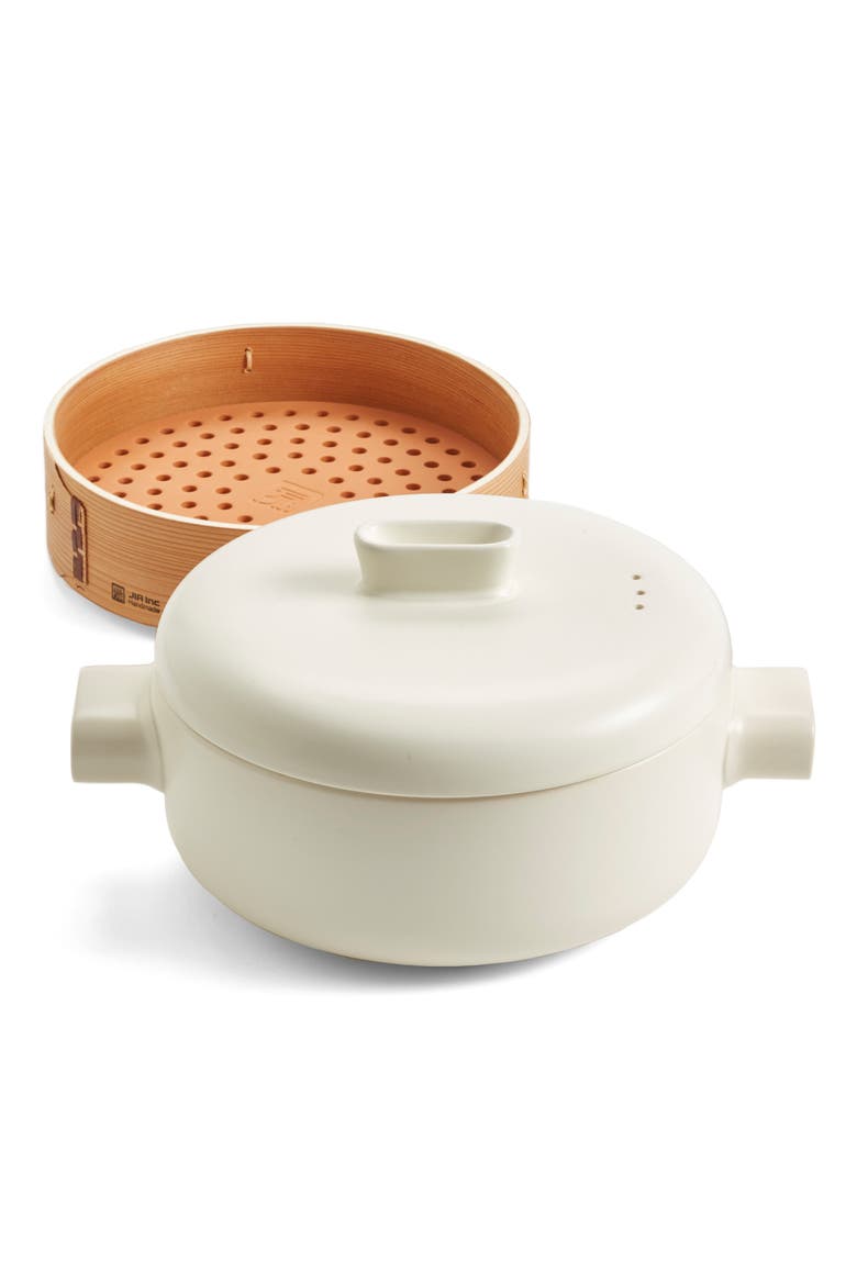 Ceramic Steamer Set, Alternate, color, WHITE