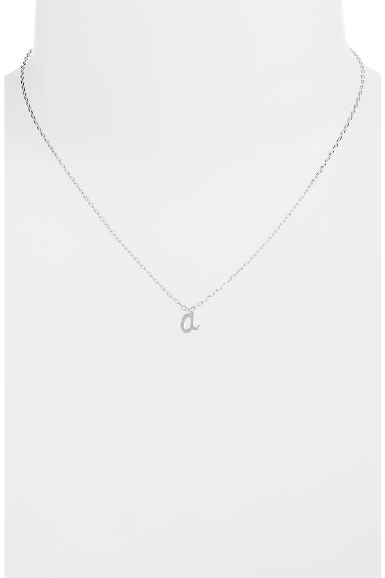 kate spade one in a million initial pendant necklace, Alternate, color, A-SILVER