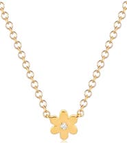 EF Collection Baby Daisy Pendant Necklace