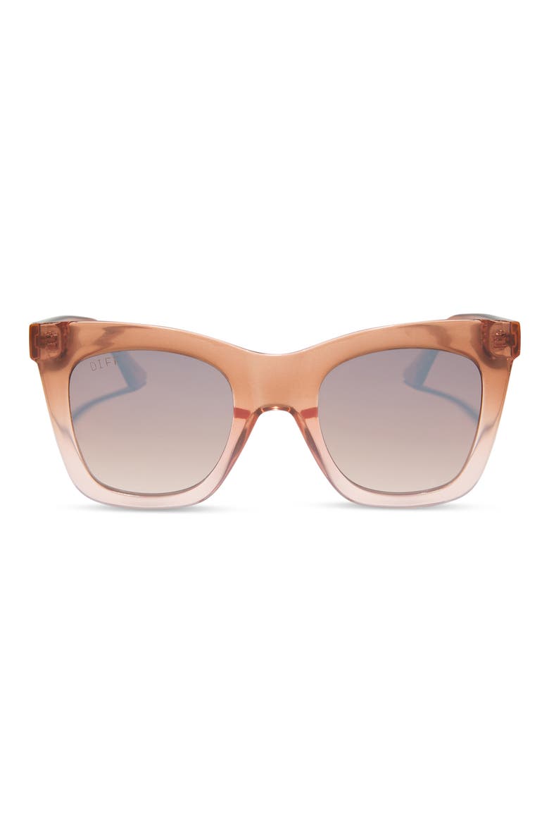 50mm Talia Square Sunglasses, Main, color, TAFFY