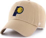'47 Men's '47 Khaki Indiana Pacers Primary Logo Clean Up Adjustable Hat