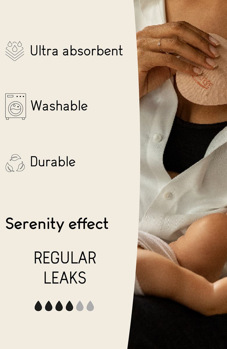 Cache Coeur Curve Nursing Pads, Alternate, color, White