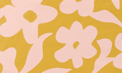 Aloha Collection Day Tripper Fall Flowers Water Resistant Tyvek® Tote In Yellow