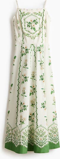 H&M Cotton dress with flared skirt | Nordstrom H&M Cotton dress with flared skirt | Nordstrom