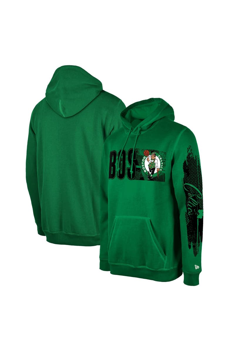 New Era Men's New Era Boston Celtics Green Tip-Off Collection Pullover Hoodie, Main, color, Green
